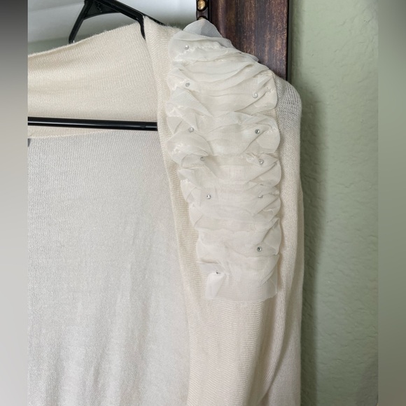 Cropped Cream Colored Cardigan - Picture 3 of 8